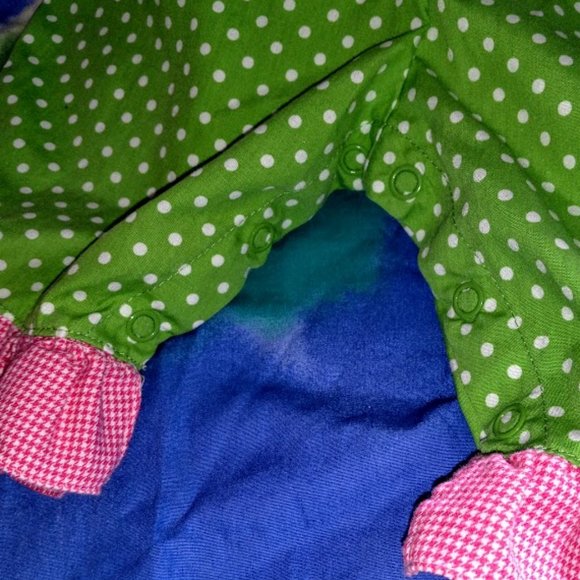 "OWL" Love It for SPRING!!  AJ Childrenswear Applique Owl Ruffled Bubble, 6m - Picture 5 of 7